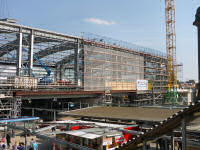 Umbau Ostkreuz, Sommer 2011: Verglasung der Ringbahnhalle (18 Bilder)